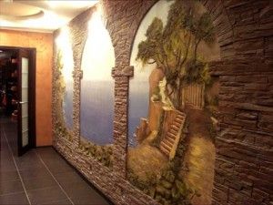 роспись стен в интерьере